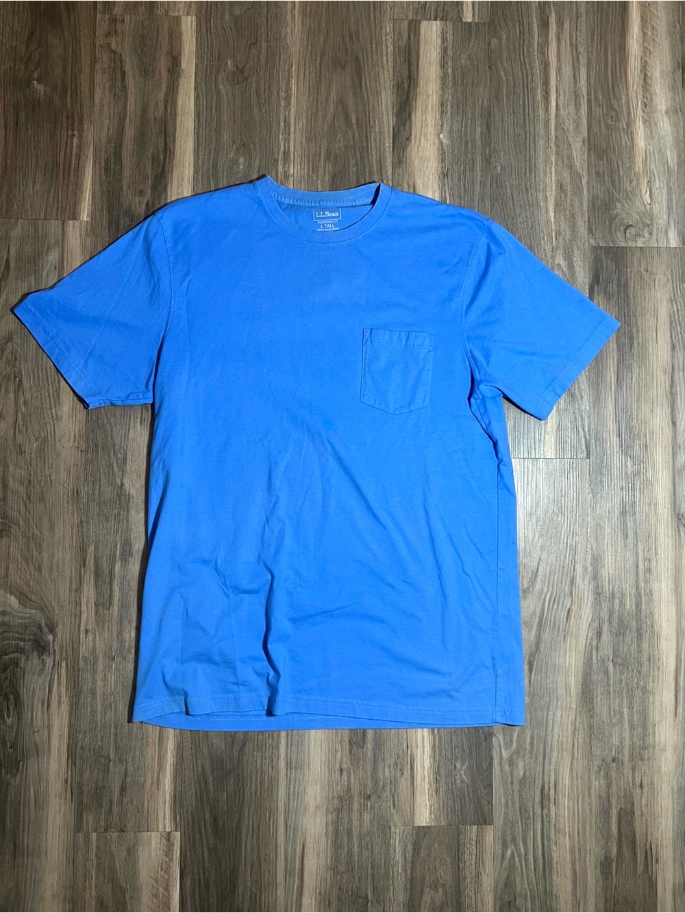 L.L.Bean T Shirt Men’s Size Large Tall Tradition Fit Cotton Short Sleeve Blue